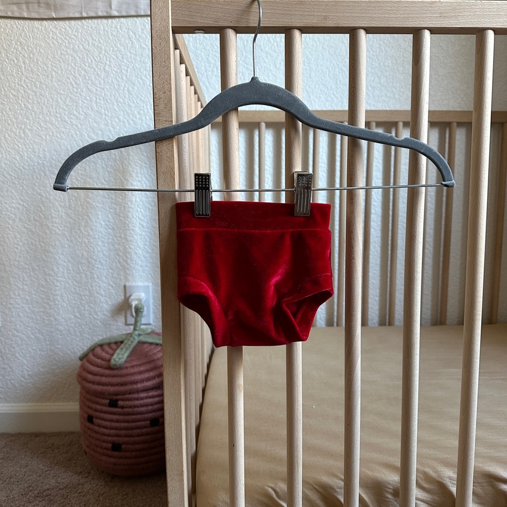 Etsy handmade red velvet bloomers
